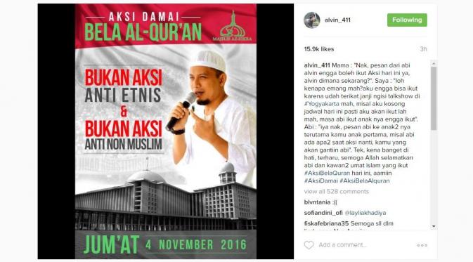 Ustaz Arifin Ilham sampaikan pesan mengharukan untuk Muhammad Alvin Faiz.