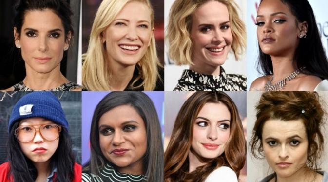 Delapan wanita pemeran utama spin-off versi wanita dari Ocean's Eleven, Ocean's Eight.