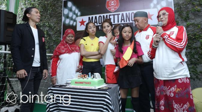Bimbim Slank bahagia bisa merayakan ulangtahun anak bungsunya. (Galih W. Satria/Bintang.com)