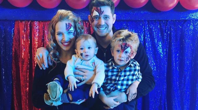 Michael Buble dan keluarga (Instagram)