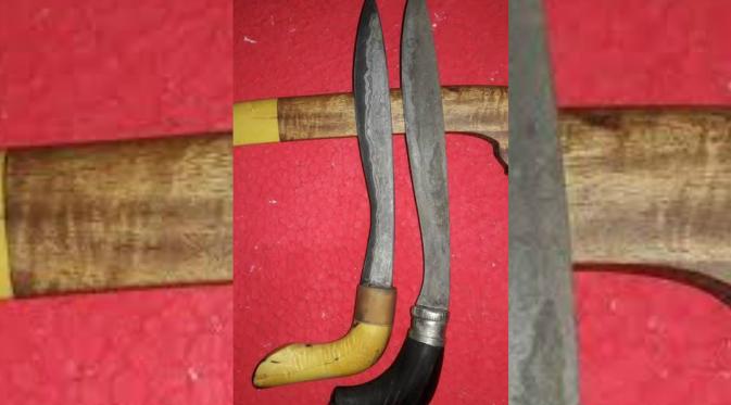 Badik, senjata tradisional suku-suku di Sulawesi Selatan dan Sulawesi Barat. (Liputan6.com/Eka Hakim)