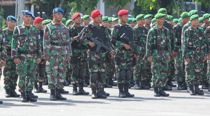 Komando Pasukan Khusus (Kopassus) ikut dilibatkan dalam pengamanan pertandingan Persija melawan Persib (Fajar Abrori)