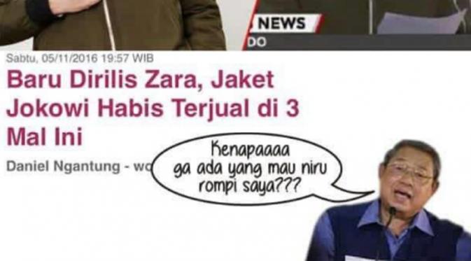 Meme jaket bomber Jokowi. (sifelice/Twitter)