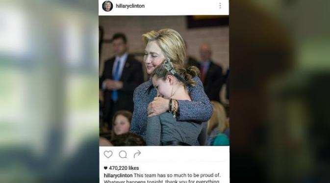 Postingan terakhir Hillary Clinton di Instagram (Instagram/Hillary Clinton)