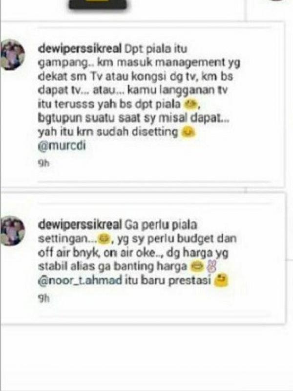 Dewi Perssik menyindir Ayu Ting Ting? (Bintang Pictures)