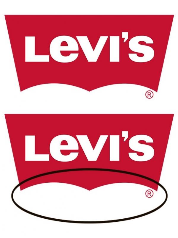 Levi's. Logonya bentuk bokong, sadar nggak?. (Via: boredpanda.com)