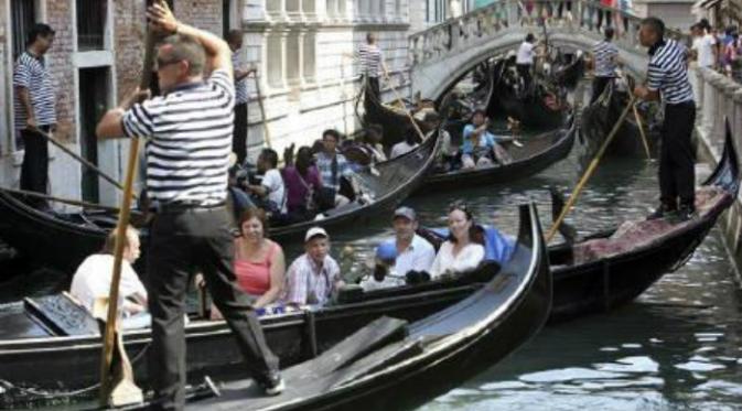 Membludaknya jumlah wisatawan di Venesia (Reuters)
