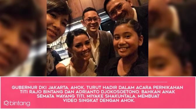 Tamu Pernikahan Titi Rajo Bintang, dari Selebriti Hingga Ahok (Foto: Instagram/@miyakeshakuntala, Desain: Nurman Abdul Hakim/Bintang.com)