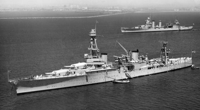 USS Houston yang tenggelam di Selat Sunda (US Navy)