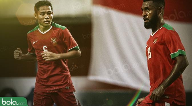 Evan Dimas dan Yanto Basna, pemain belia haus prestasi di Timnas Indonesia Piala AFF 2016. (Bola.com/Adreanus TItus)