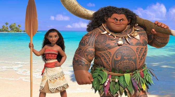 Moana dan Maui. (via Disney Australia Movies)