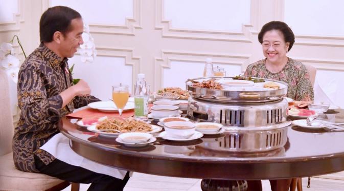 Megawati makan siang di Istana Merdeka bersama Presiden Joko Widodo (Foto: Laily Rachev - Biro Pers Setpres)