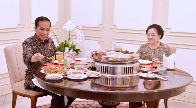 Megawati makan siang di Istana Merdeka bersama Presiden Joko Widodo (Foto: Laily Rachev - Biro Pers Setpres)
