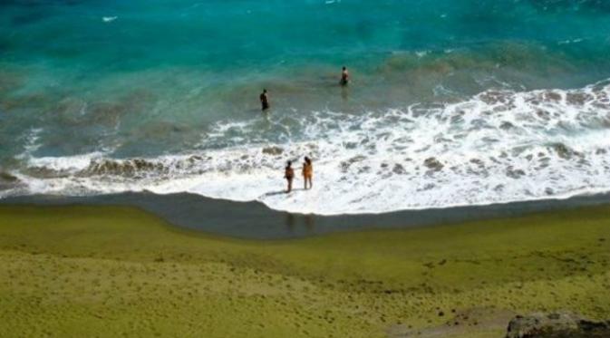 Papakōlea Beach, Hawaii (Sumber foto: pinterest)