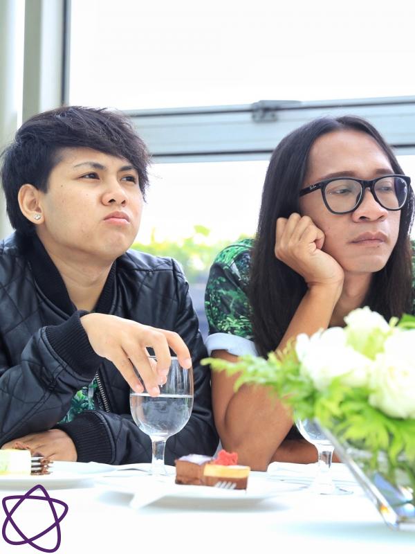 Aming dan Evelyn. (Adrian Putra/Bintang.com)