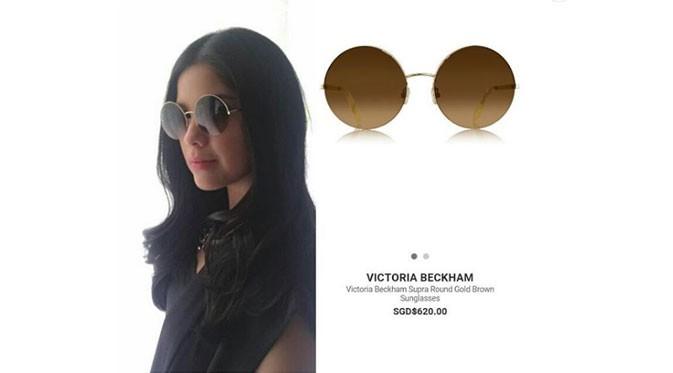 Kacamata Victoria Beckham. (via instagram.com/fashionselebindo)