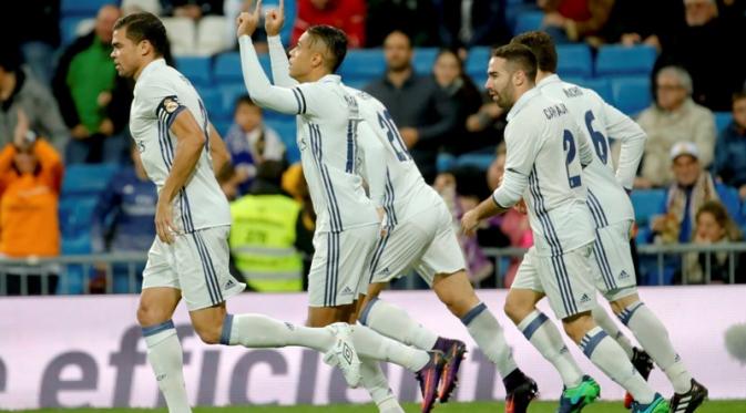 Real Madrid tak terkalahkan dalam 32 pertandingan. (EPA)
