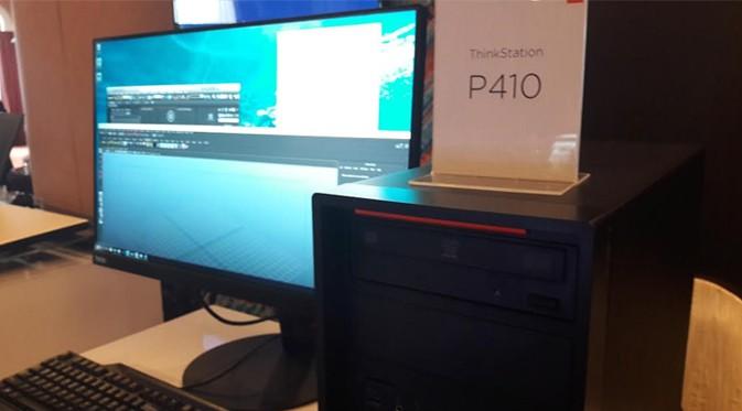 Lenovo ThinkStation  P410. Liputan6.com/Agustinus Mario Damar