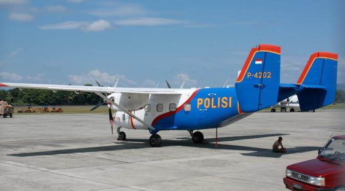 Pesawat Skytruck Polri dilaporkan hilang kontak saat menuju Batam. (Via: Indoflyer.net)