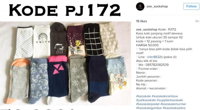 Memakai kaus kaki gemas juga akan menambah penampilan kamu makin stylish. (via: Instagram/zee_sockshop)