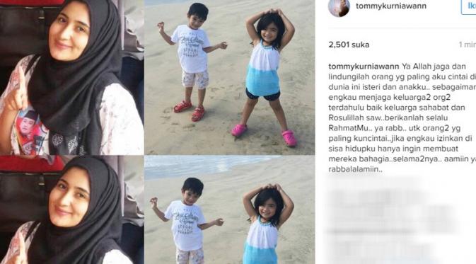 Tommy Kurniawan unggah foto istrinya saat berhijab (Foto:Instagram)