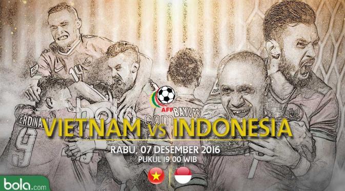 Timnas Vietnam vs Timnas Indonesia (Bola.com/Adreanus Titus)