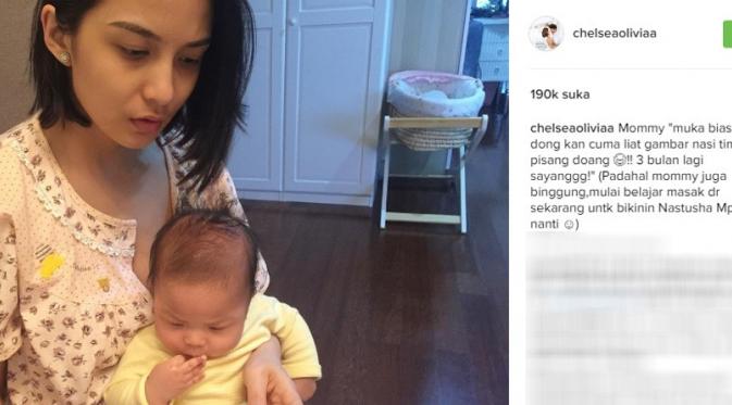Ajak anak, Chelsea Olivia pelajari resep masakan (Foto:Instagram)