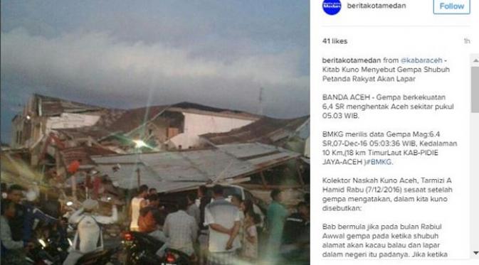 Foto-Foto Pilu Gempa Aceh dari Warga 