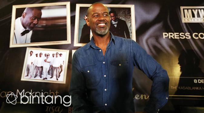 Brian McKnight di preskon the 90's Soul Ace (Deki Prayoga/Bintang.com)