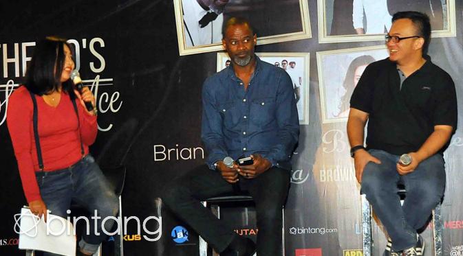 Brian McKnight di preskon the 90's Soul Ace (Deki Prayoga/Bintang.com)