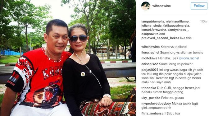 Kebersamaan Donny Kesuma dan Wina Wihana. (via instagram.com/wihanawina)