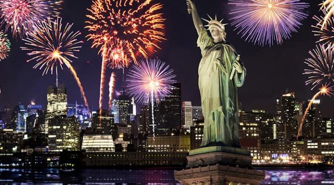 Pesta kembang api tahun baru di New York. Foto: Tripadvisor.