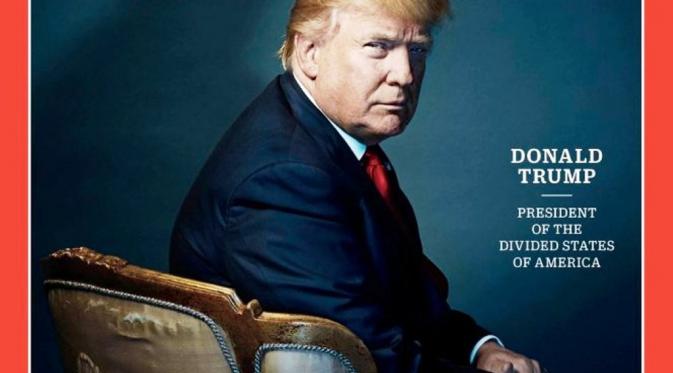 Foto Donald Trump di sampul Majalah Time (Time)