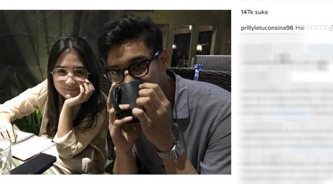 Prilly Latuconsina unggah kebersamaannya dengan seorang cowok, siapa dia? (Foto:Instagram)