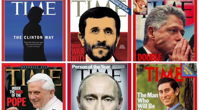 Sampul Majalah Time di mana para tokoh seakan punya 'tanduk' (Time)