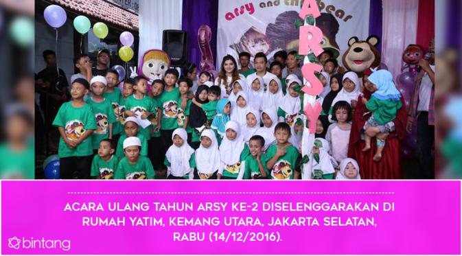 5 Fakta Arsy, Putri Ashaty Peduli Anak Yatim. (Foto: Nurwahyunan, Desain: Nurman Abdul Hakim/Bintang.com)