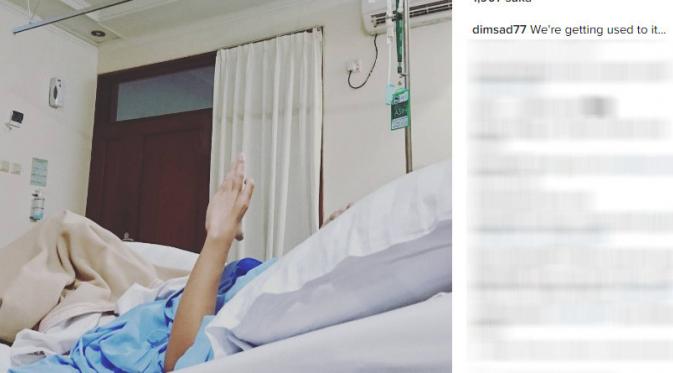Tika Bravani dirawat di rumah sakit (Foto:Instagram)