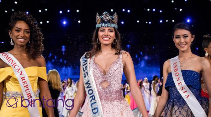 Stephanie Del Valle peraih gelar Miss World 2016. (AFP/Bintang.com) 