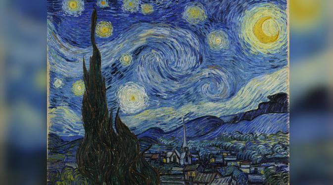 Lukisan Berjudul Starry Night karya Van Gogh (Public Domain)