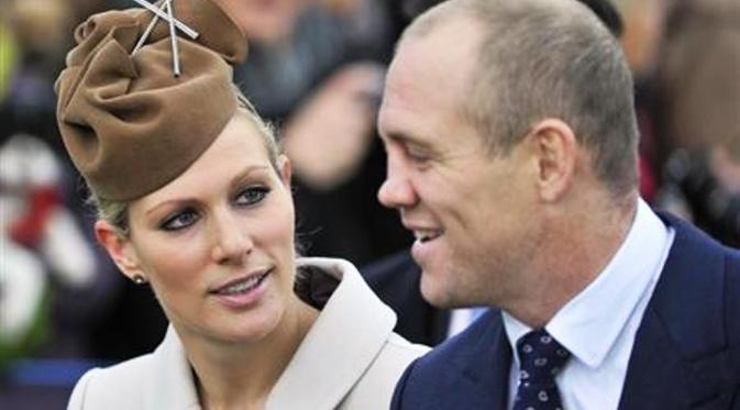 Cucu Ratu Elizabeth II, Zara Tindall dan suaminya, Mike (Reuters)