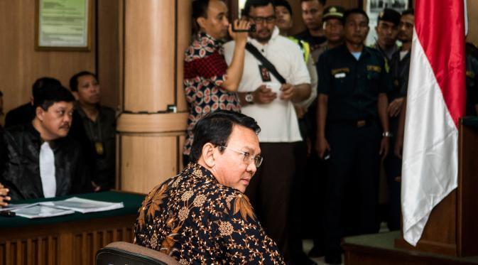 Ribuan polisi dikerahkan untuk mengamankan sidang ketiga Ahok yang berlangsung hari ini. (Foto: Pool/Agung Rajasa)