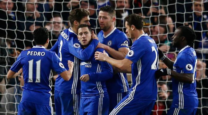 Chelsea menang 12 kali beruntun dan cuma kemasukkan dua gol (Reuters)