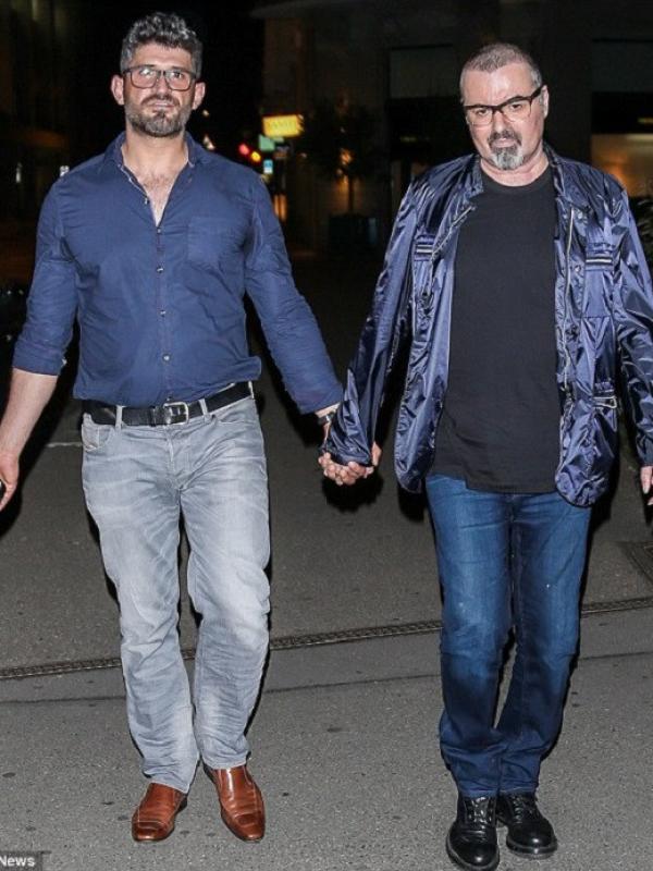 George Michael bersama Fadi Fawaz yang disebut sebagai kekasihnya. (Foto: Dailymail)