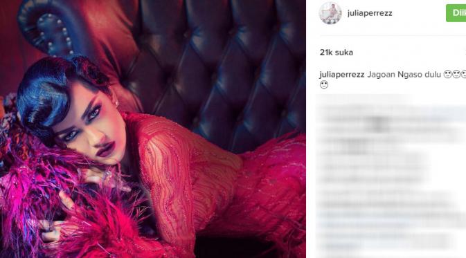 Julia Perez perlihatkan foto lamanya, saat dirinya masih segar (Foto:Instagram)