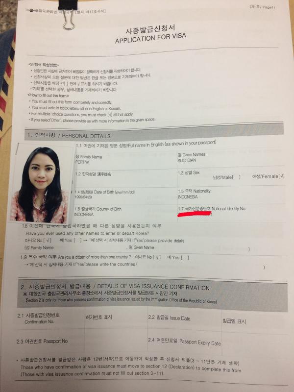 Apa Saja Dokumen Syarat Pengajuan Visa Korea Selatan