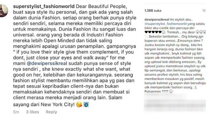 Dewi Perssik dianggap sebagai artis yang memiliki fesyen buruk (Foto: Instagram)