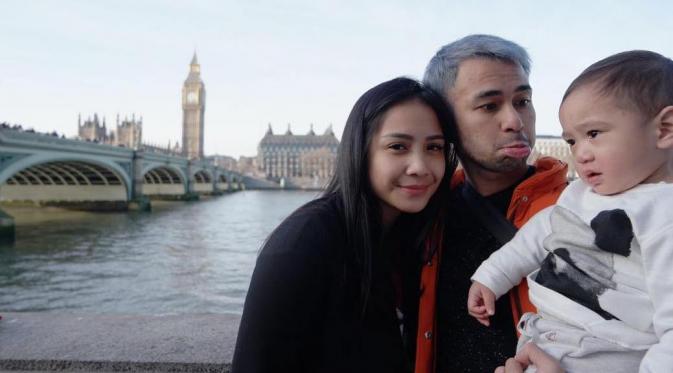 Raffi Ahmad dan Nagita Slavina di London.