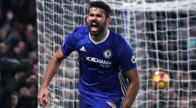 Diego Costa menjadi mesin gol andalan Chelsea di musim 2016/2017. (Reuters/Eddie Keogh)