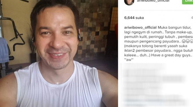 Ari Wibowo gerah dengan isi komentar para netizen (Foto: Instagram)