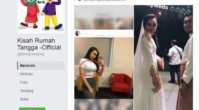 Sebuah unggahan di medis sosial Malaysia menjadi berita viral di Internet. Pasalnya, si suami merasa kecewa dengan ukuran payudara istrinya. Foto: Facebook/Kisah Rumah Tangga -Official